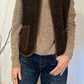 Gilet in lana riccia tricot