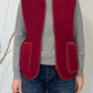 Gilet in lana riccia tricot