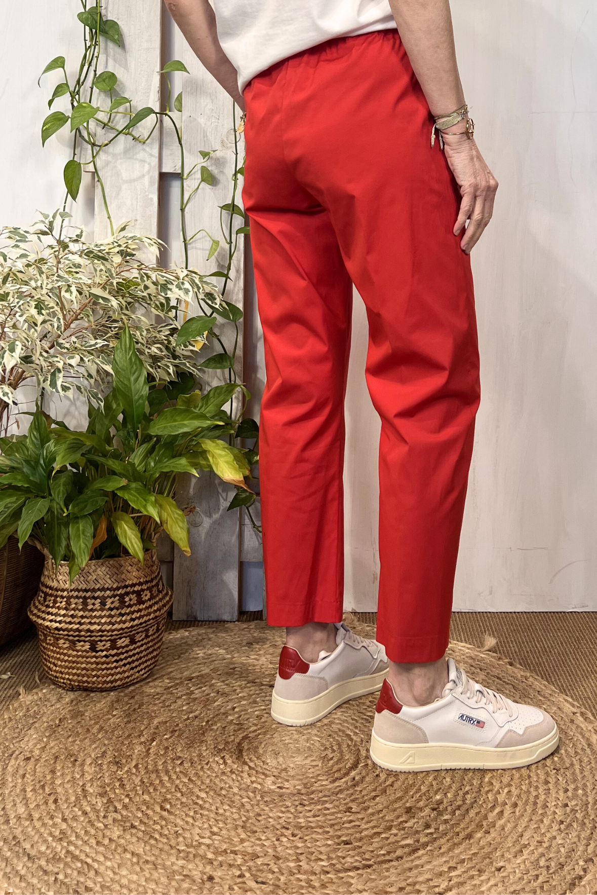 Pantalone dritto con coulisse