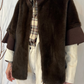 Eco pelliccia kimono over