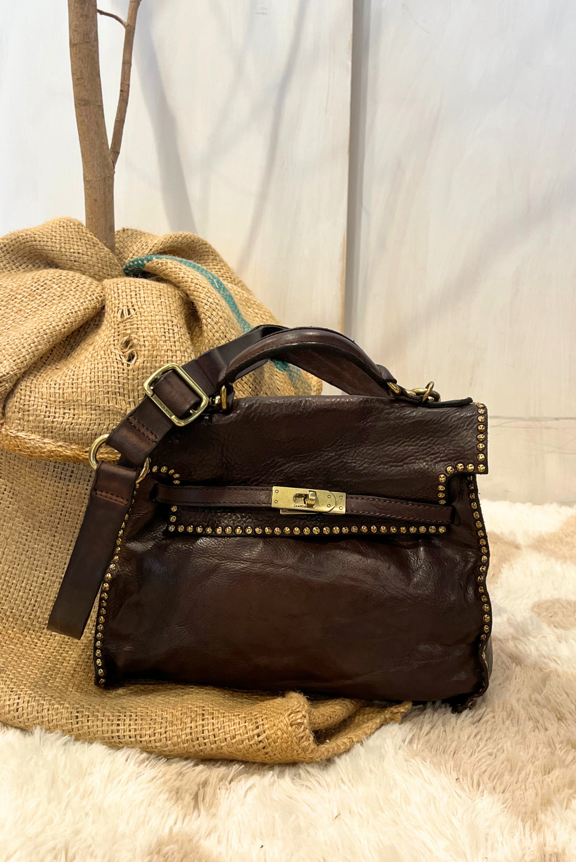 Borsa Ginevra con borchiette