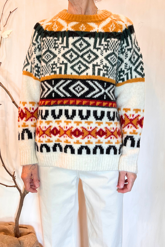 Maglia jaquard over