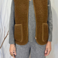 Gilet in lana riccia tricot
