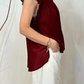 Top punto smock con rouches