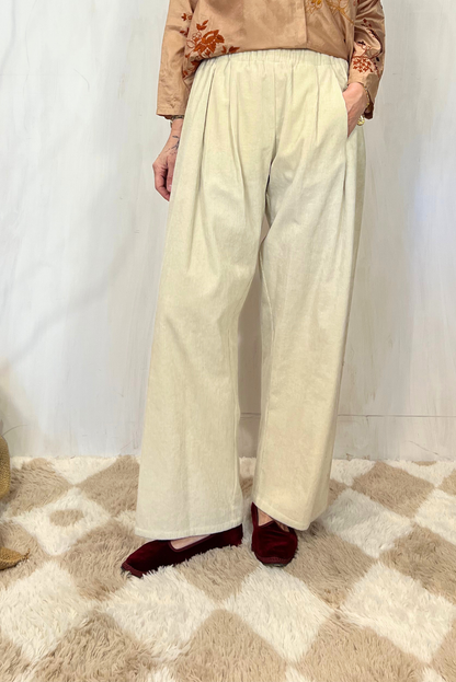 Pantalone palazzo in velluto