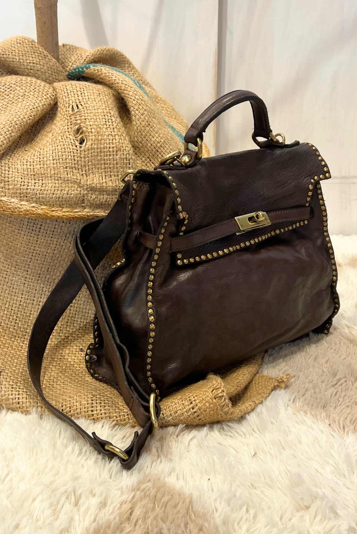 Borsa Ginevra con borchiette