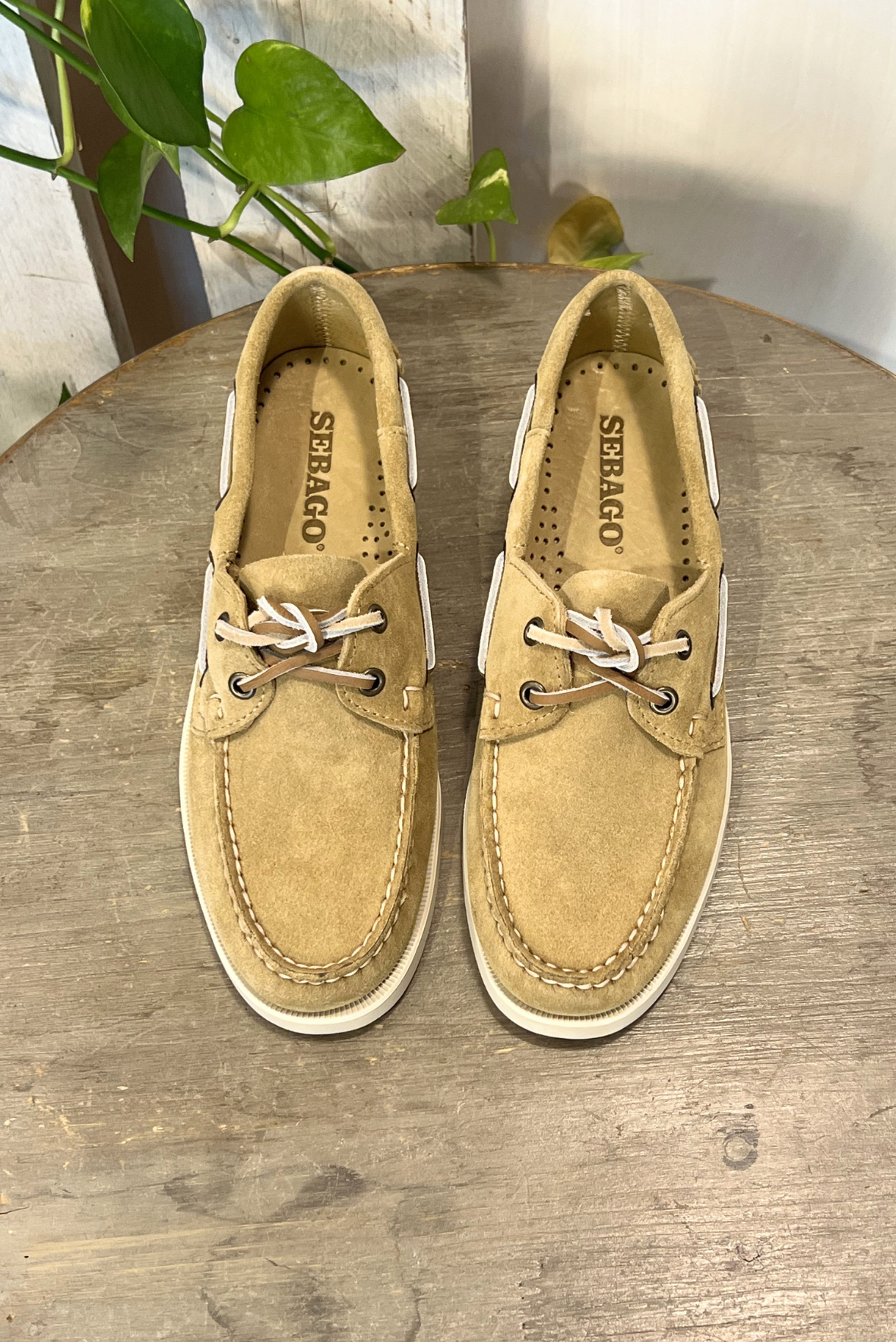 Mocassino da barca scamosciato