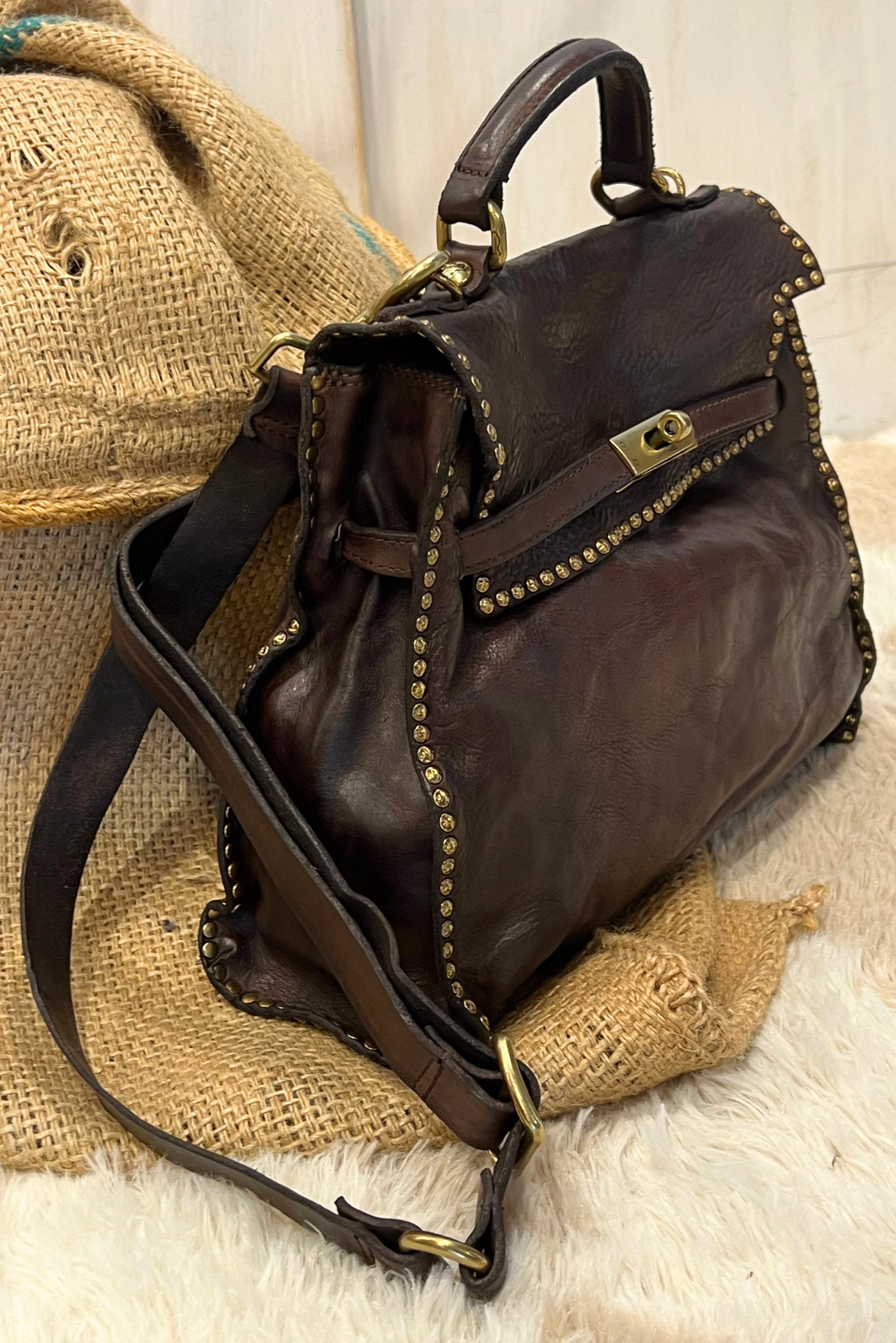 Borsa Ginevra con borchiette