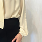 Camicia in seta con fiocco