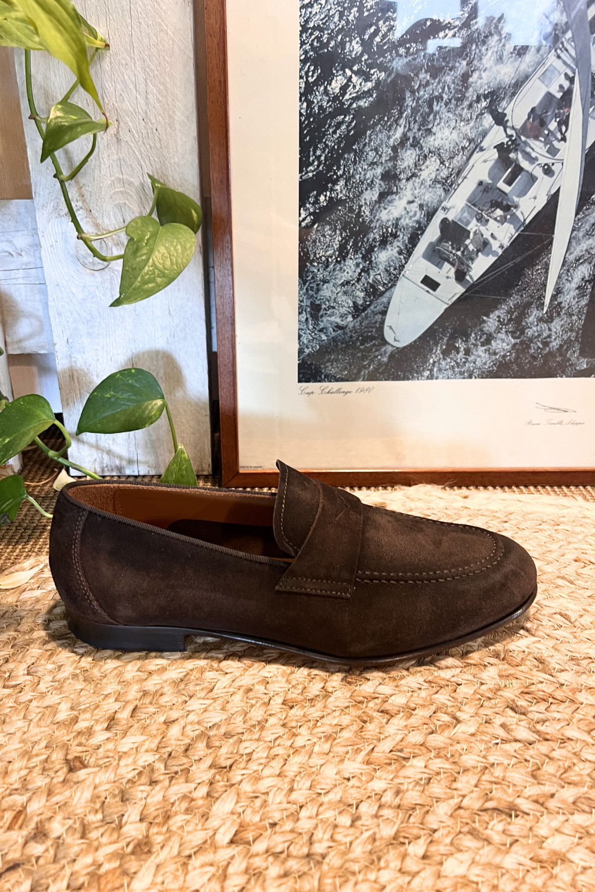 Mocassino scamosciato