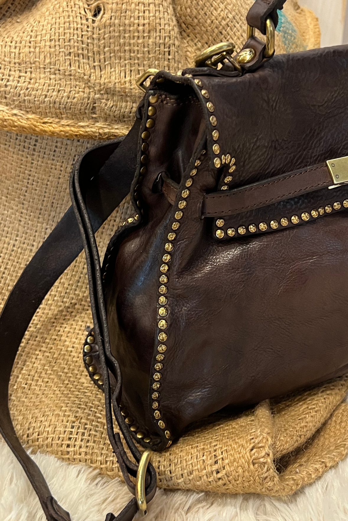Borsa Ginevra con borchiette