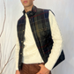 Gilet trapuntato Lowerdale in tartan Icons