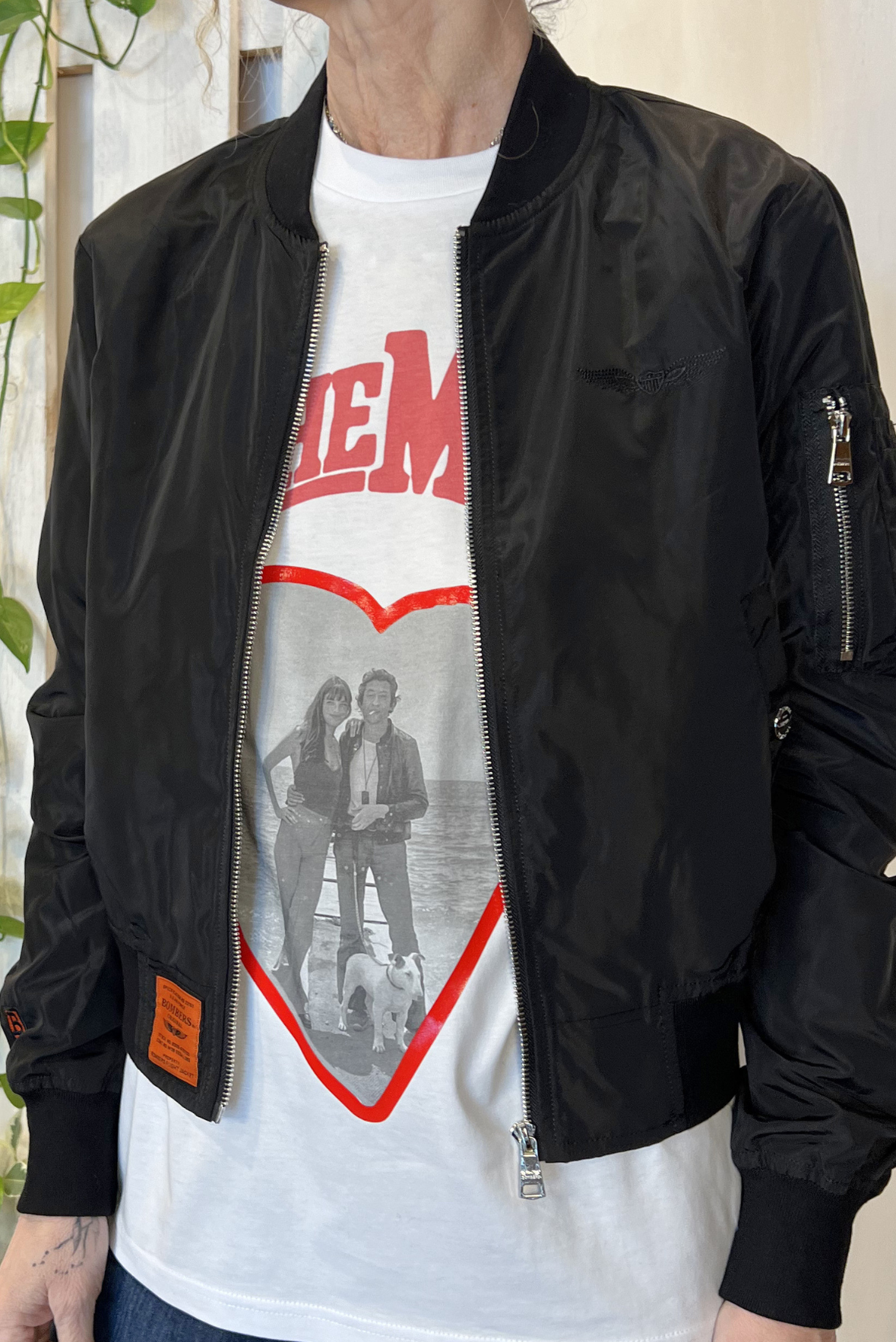 Bomber corto nylon