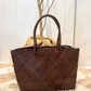 Shopper Bazika in pelle intrecciata