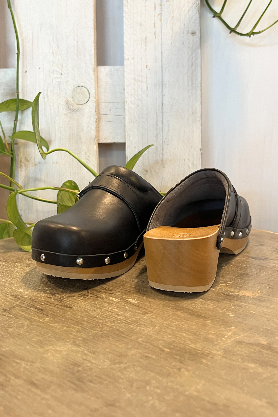 Zoccolo in pelle