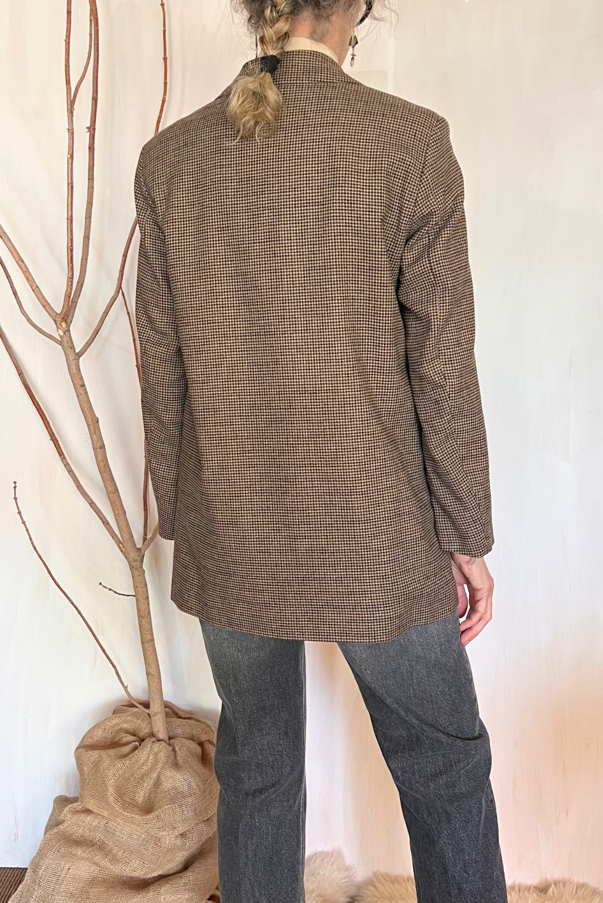 Blazer pied de poule