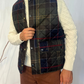 Gilet trapuntato Lowerdale in tartan Icons