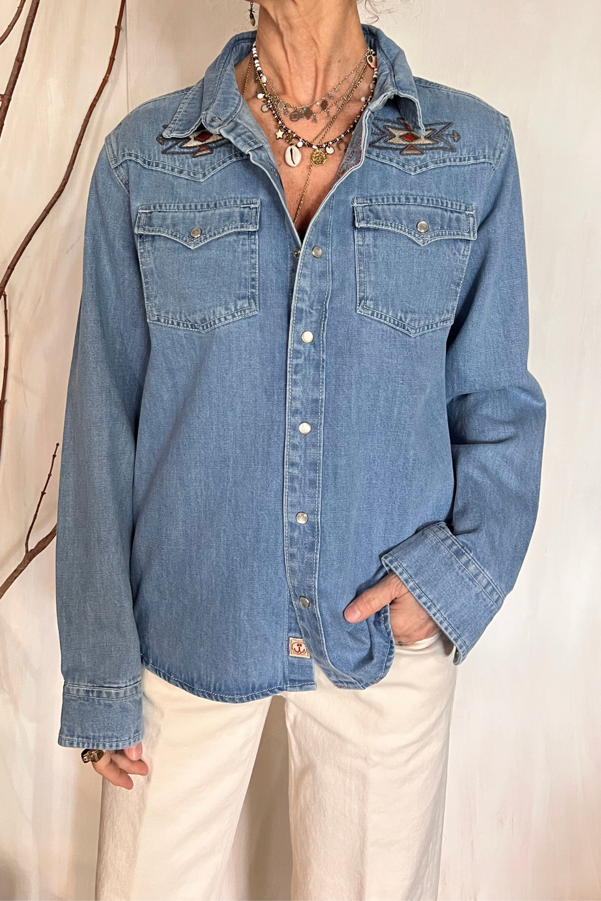 Camicia denim navajo