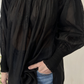 Blusa in organza stile gotico