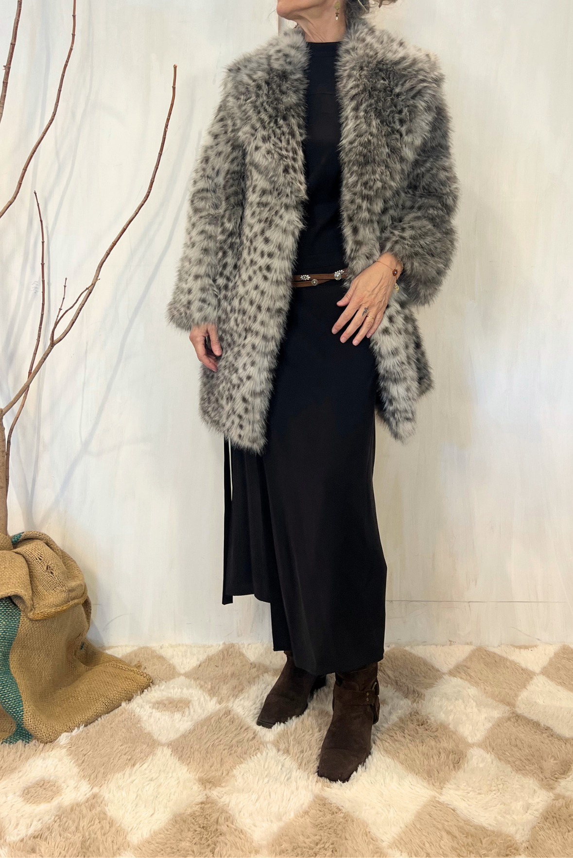 Cappotto in ecopelliccia