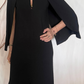 Abito in maglia con mantella