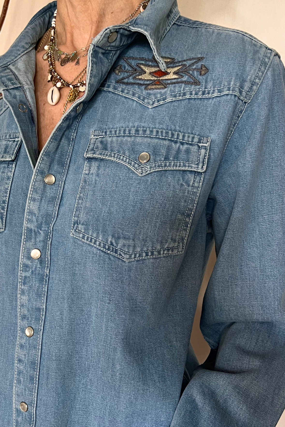 Camicia denim navajo