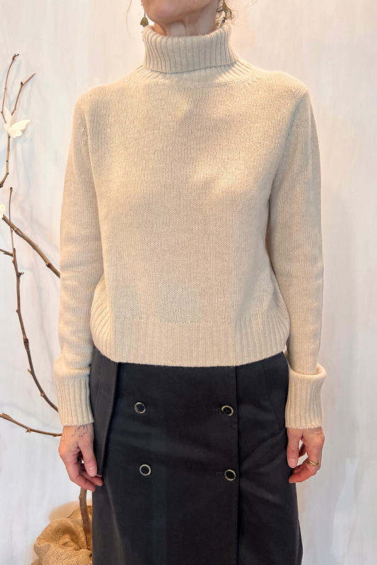 Maglia collo alto in cashmere