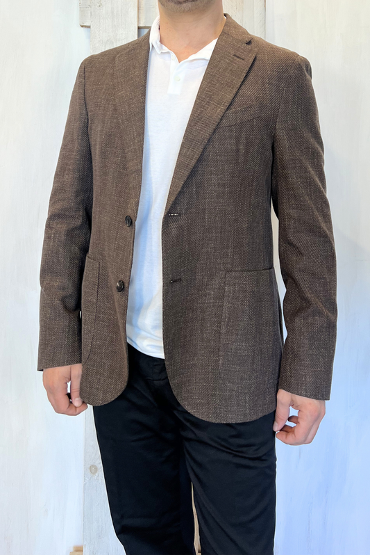 Giacca slim in cotone