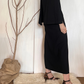 Abito in maglia con mantella
