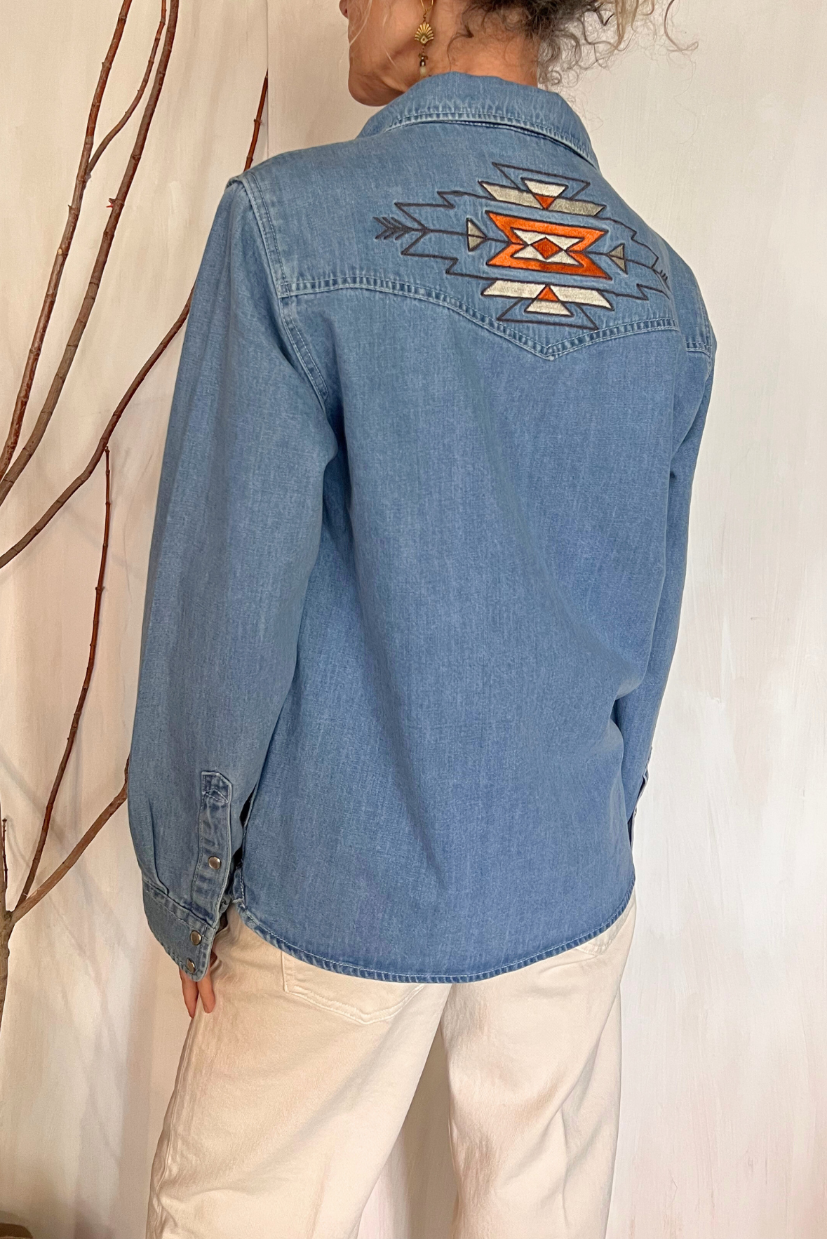 Camicia denim navajo