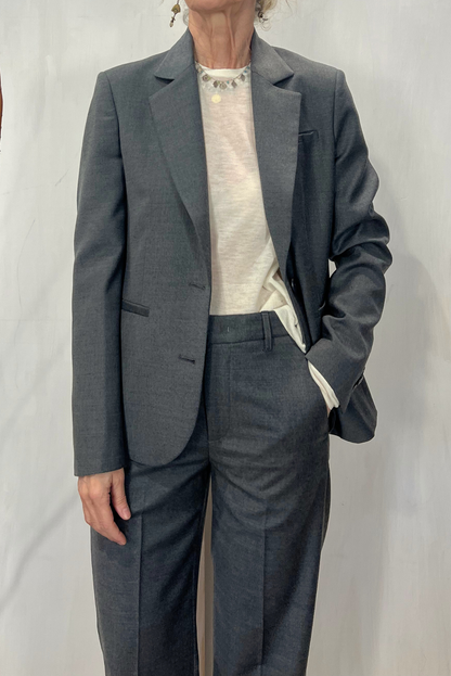 Blazer sfiancato in lana vergine