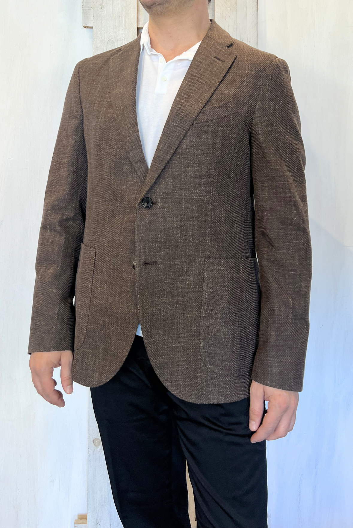 Giacca slim in cotone
