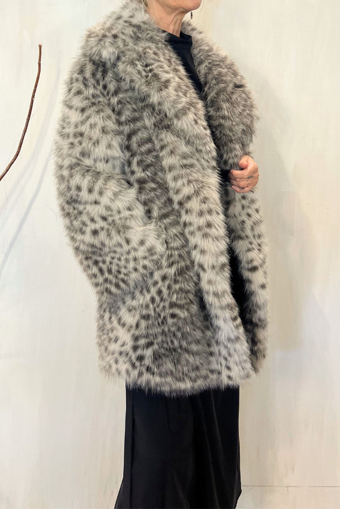 Cappotto in ecopelliccia