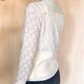 Cardigan jaquard pizzo