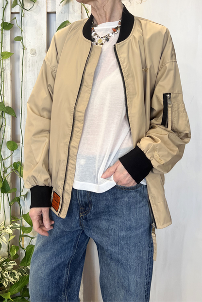 Bomber over nylon