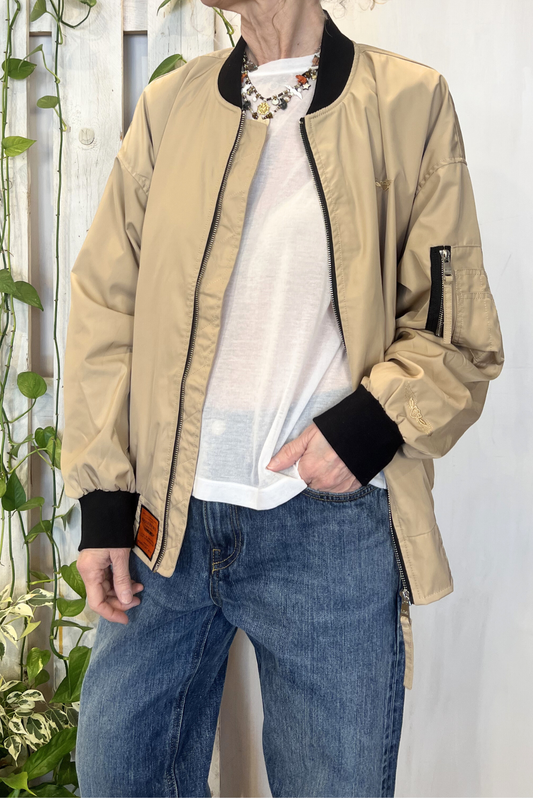 Bomber over nylon