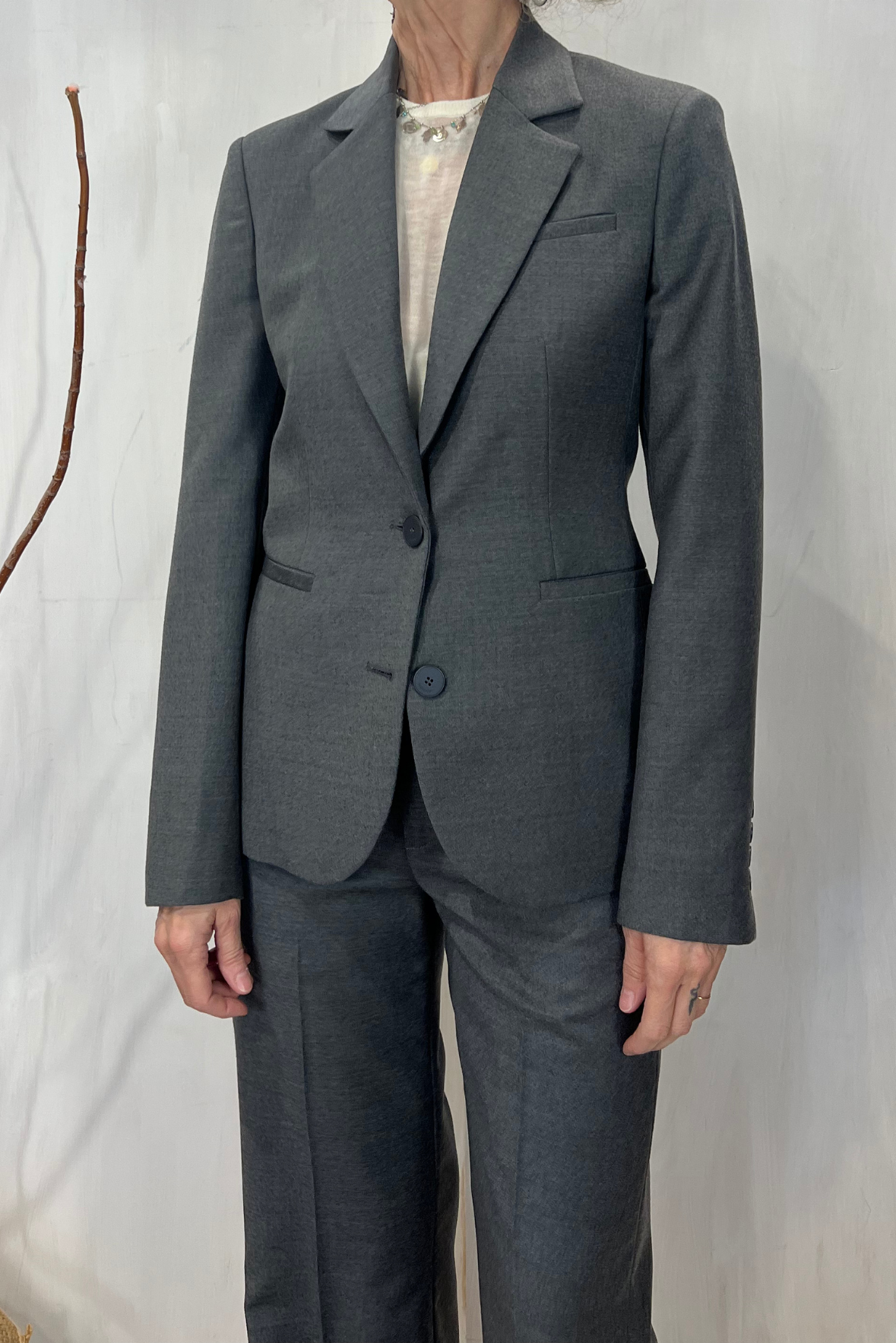 Blazer sfiancato in lana vergine