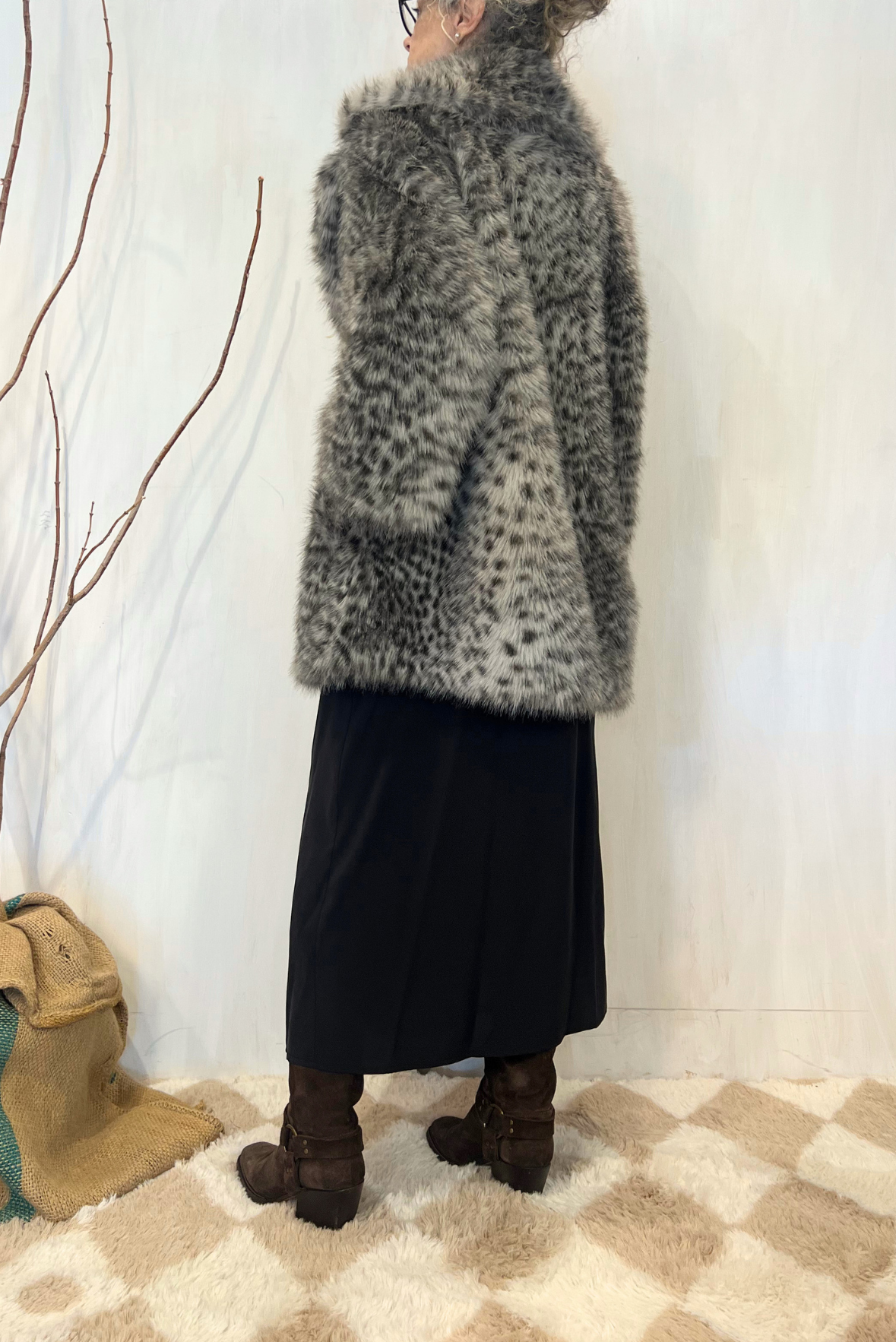 Cappotto in ecopelliccia