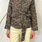 Giacca kimono in lana con ricami