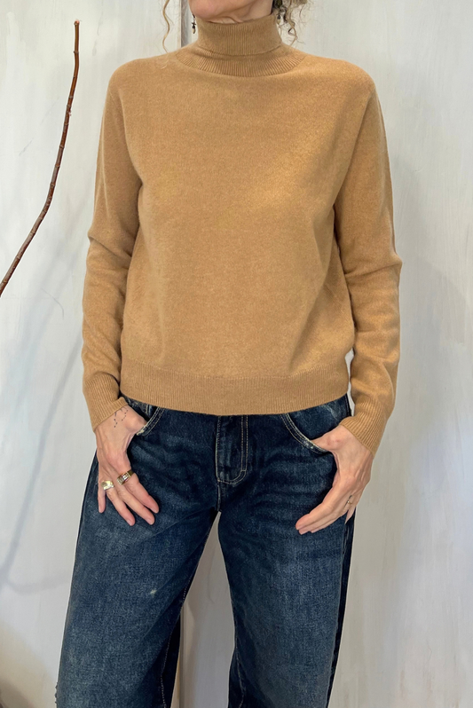Maglia a collo alto in cashmere