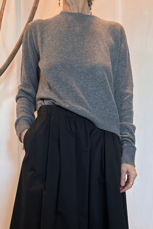 Maglia a giro in cashmere