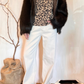 Maglia animalier misto cashmere
