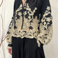 Camicia con pizzo e maniche a palloncino