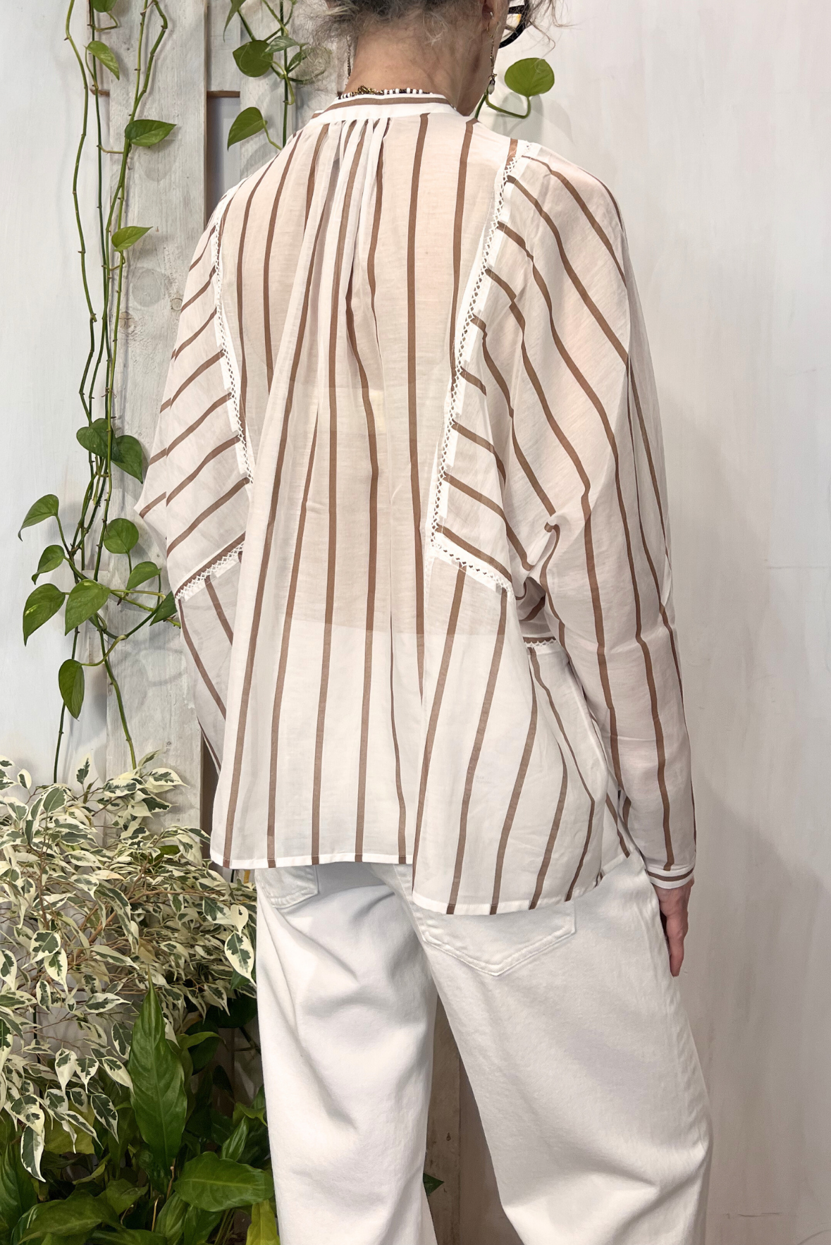 Camicia coreana a righe