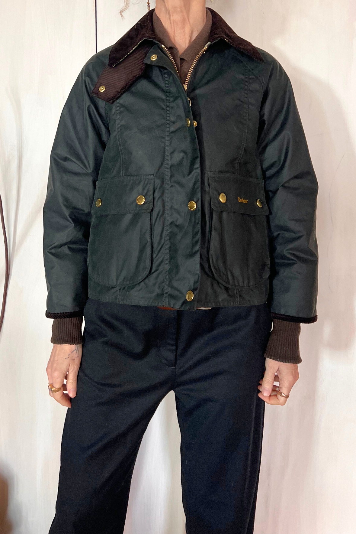 Giubbotto Cropped Beadnell Wax