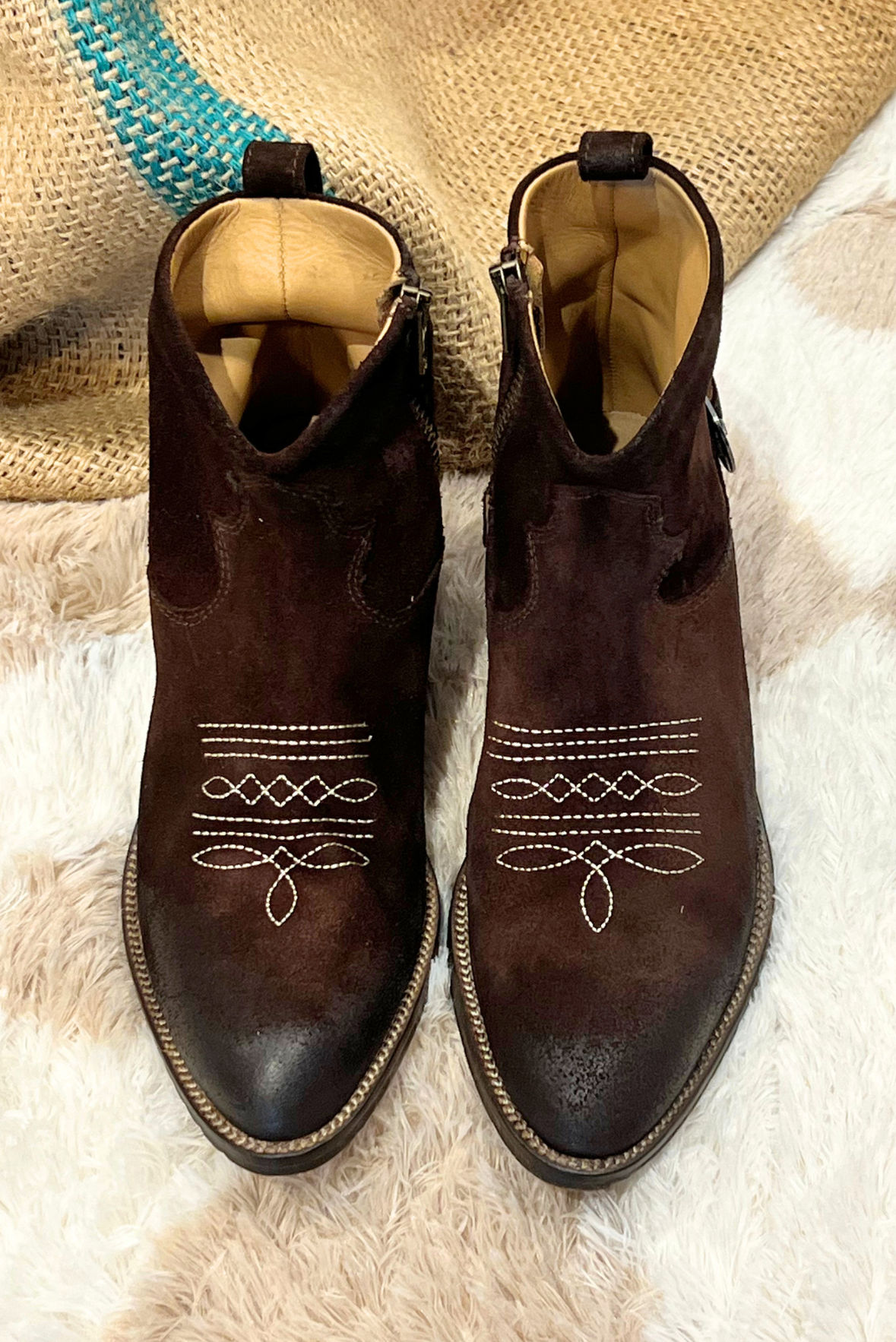 Texano con fibbia e turchesi