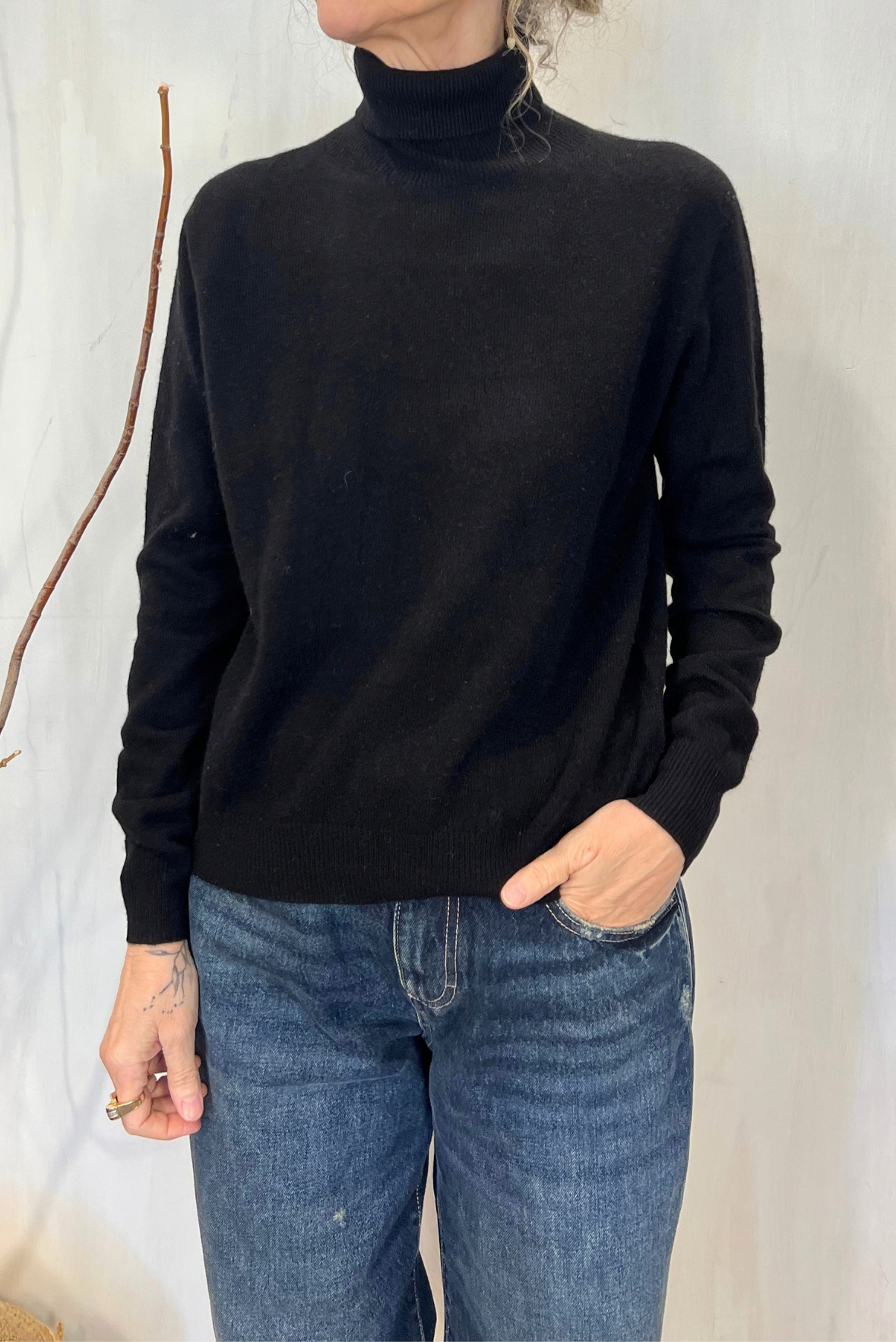 Maglia a collo alto in cashmere