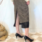 Longuette in lana spinata
