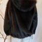 Bomber eco pelliccia visone