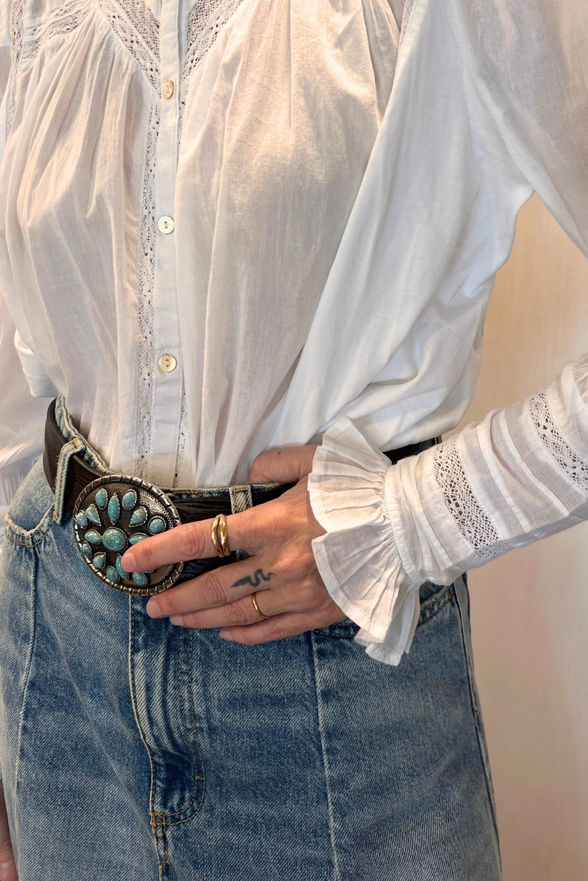 Camicia con pizzo